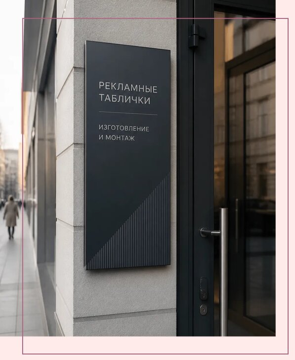 Рекламные таблички в Фурманове по цене от 4585 р. | Аванза-Фрв