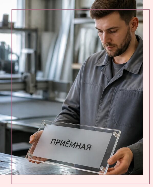 Таблички из оргстекла на заказ в Фурманове от 3973 р. | Аванза-Фрв