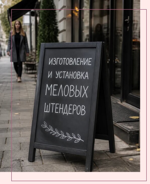 Меловые штендеры в Фурманове по цене от 6622 р. | Аванза-Фрв